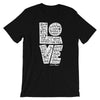 LOVE is Patient - Cozy Fit Short Sleeve Tee-Black Heather-XS-Made In Agapé