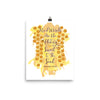 Kind Words Like Honey - Poster-8×10-Made In Agapé