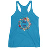 His Grace Is Sufficient - Ladies' Triblend Racerback Tank-Vintage Turquoise-XS-Made In Agapé