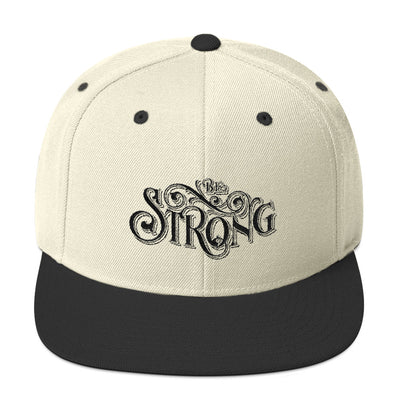 Be Strong - Snapback Hat-Natural/ Black-Made In Agapé