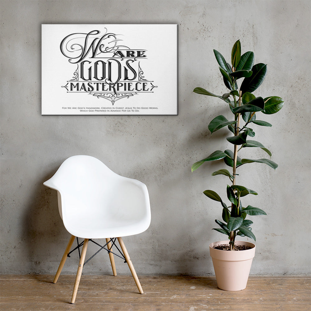 We Are God's Masterpiece - Canvas Wall Art-24×36-Made In Agapé