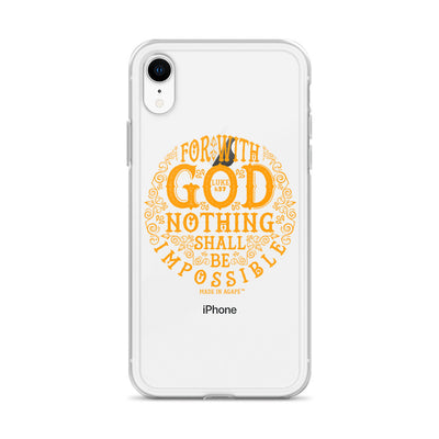 Nothing Impossible With God - iPhone Case-Made In Agapé