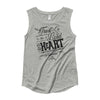 Trust In the Lord - Ladies' Cap Sleeve-Heather Grey-S-Made In Agapé