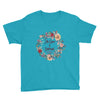 His Grace Is Sufficient - Youth Short Sleeve Tee-Caribbean Blue-XS-Made In Agapé