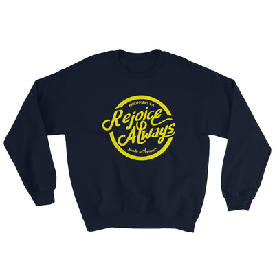 Rejoice Always - Women's Sweatshirt-Navy-S-Made In Agapé