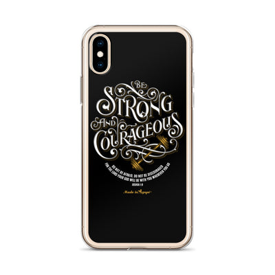 Be Strong And Courageous - iPhone Case-Made In Agapé