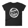 Saved By Grace - Ladies' Fit Tee-Black-S-Made In Agapé