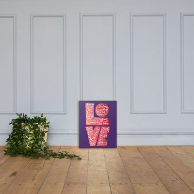 Love Is Patient - Canvas Wall Art-16×20-Made In Agapé
