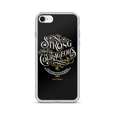 Be Strong And Courageous - iPhone Case-iPhone 7/8-Made In Agapé