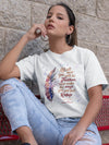 Agapé Feathers And Wings - Cozy Fit Short Sleeve Tee-Made In Agapé