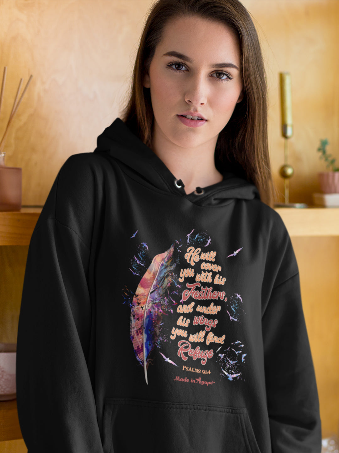 Agapé Feathers And Wings - Women's Hoodie-Made In Agapé
