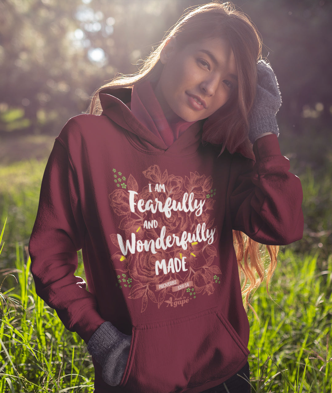 Fearfully And Wonderfully Made - Women's Hoodie - Made In Agapé