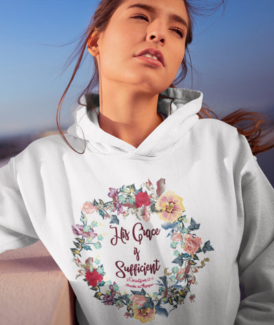 His Grace Is Sufficient - Women's Hoodie-Made In Agapé