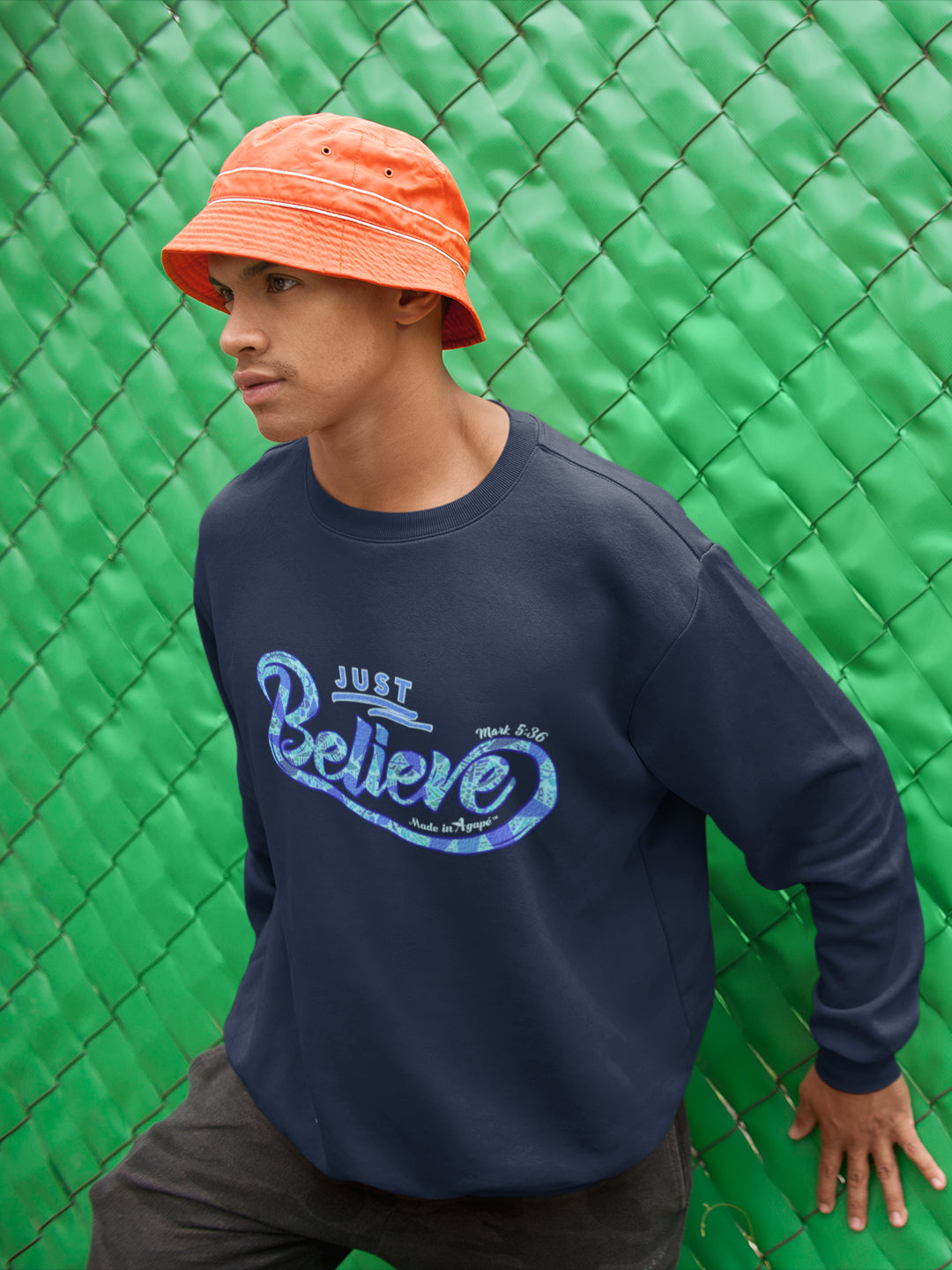 Just Believe - Men's Sweatshirt-Made In Agapé