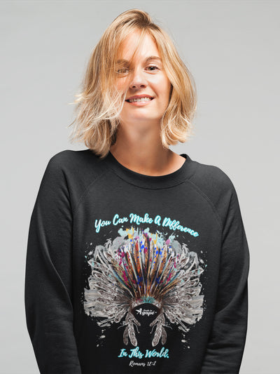 Make A Difference In This World - Women's Sweatshirt-Made In Agapé