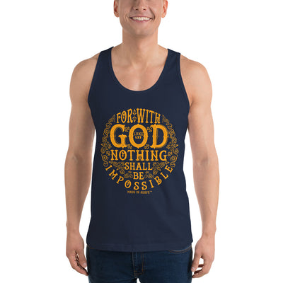 Nothing Impossible With God - Unisex Tank-Made In Agapé