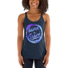 Saved By Grace - Ladies' Triblend Racerback Tank-Made In Agapé