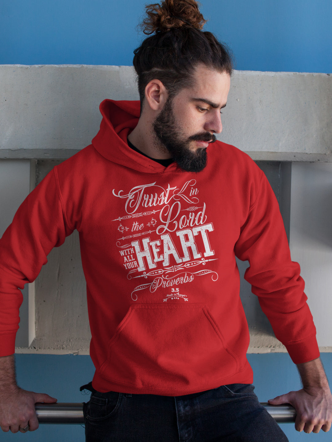 Trust In The Lord - Men's Hoodie-Made In Agapé