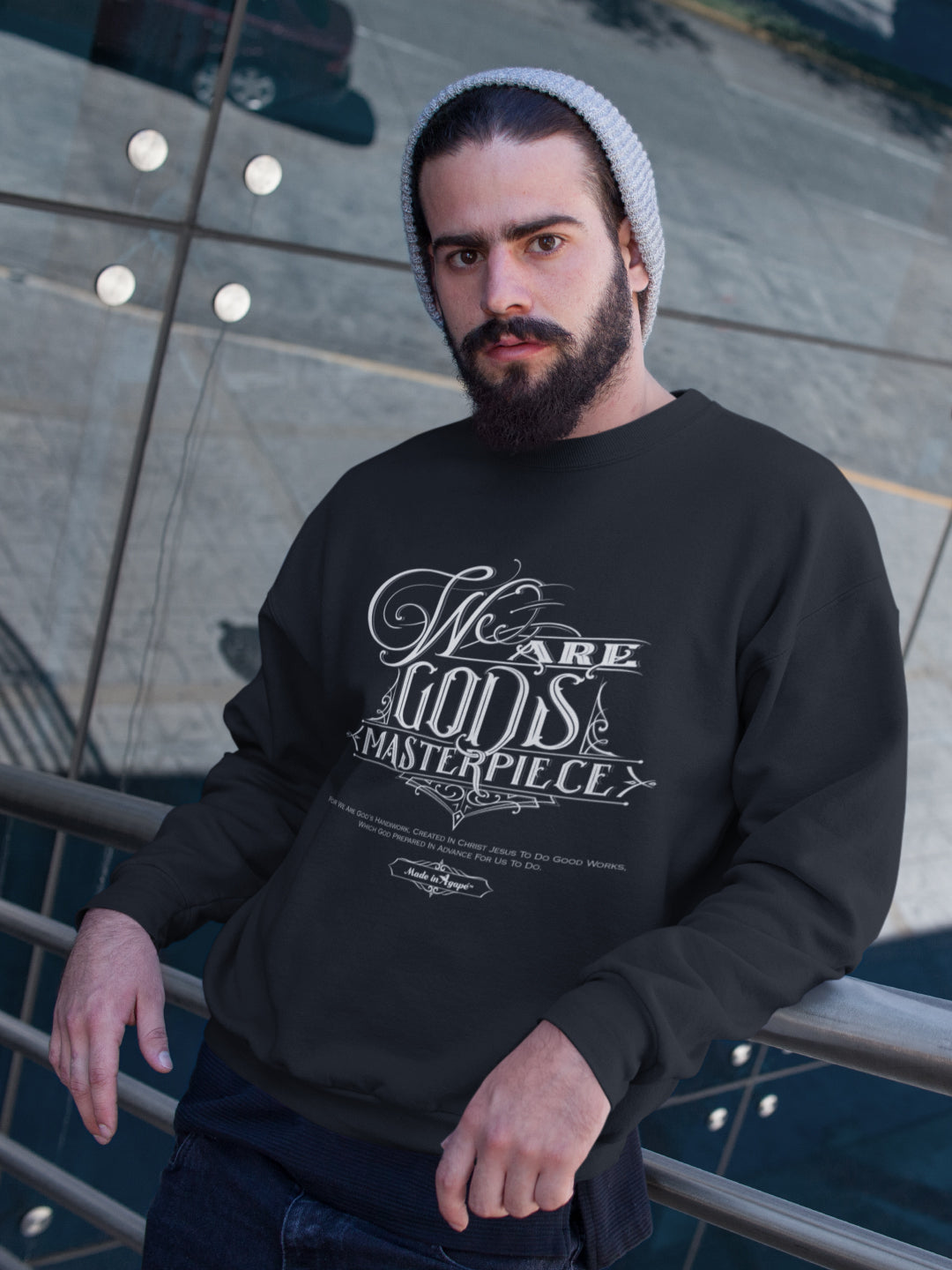 We Are God's Masterpiece - Men's Sweatshirt-Made In Agapé
