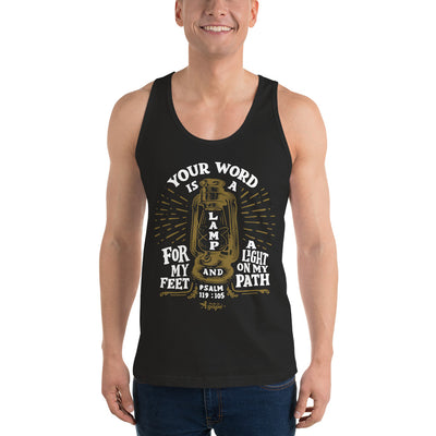 Lamp For Feet And Light On Path - Unisex Tank-Made In Agapé