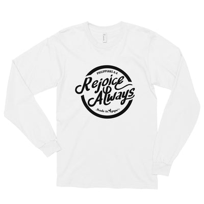 Rejoice Always - Unisex Long Sleeve Shirt-White-S-Made In Agapé
