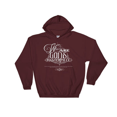 We Are God's Masterpiece - Men's Hoodie-Maroon-S-Made In Agapé