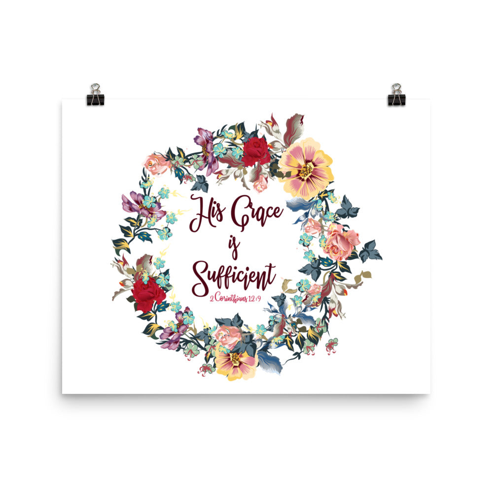 Grace is Sufficient {Poster} Grace is Sufficient {Poster}