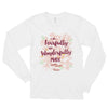 Fearfully And Wonderfully Made - Unisex Long Sleeve Shirt-White-S-Made In Agapé