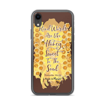 Kind Words Are Like Honey - iPhone Case-iPhone XR-Made In Agapé