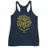 Be Strong And Courageous - Ladies' Triblend Racerback Tank-Vintage Navy-XS-Made In Agapé