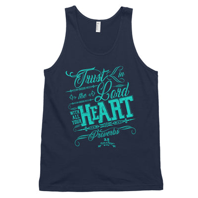 Trust In the Lord - Unisex Tank-Navy-XS-Made In Agapé