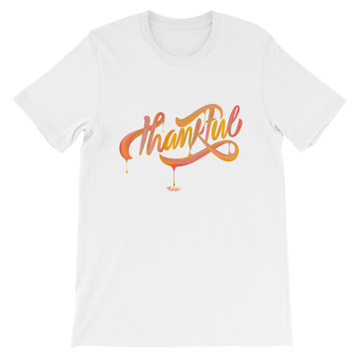 Thankful - Cozy Fit Short Sleeve Tee-White-XS-Made In Agapé