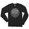 Nothing Impossible With God - Unisex Long Sleeve Shirt-Black-S-Made In Agapé