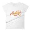 Thankful - Ladies' Fit Tee-White-S-Made In Agapé