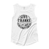 Give Thanks In All Circumstances - Ladies' Cap Sleeve-White-S-Made In Agapé