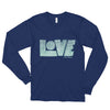 LOVE Protects - Unisex Long Sleeve Shirt-Navy-S-Made In Agapé