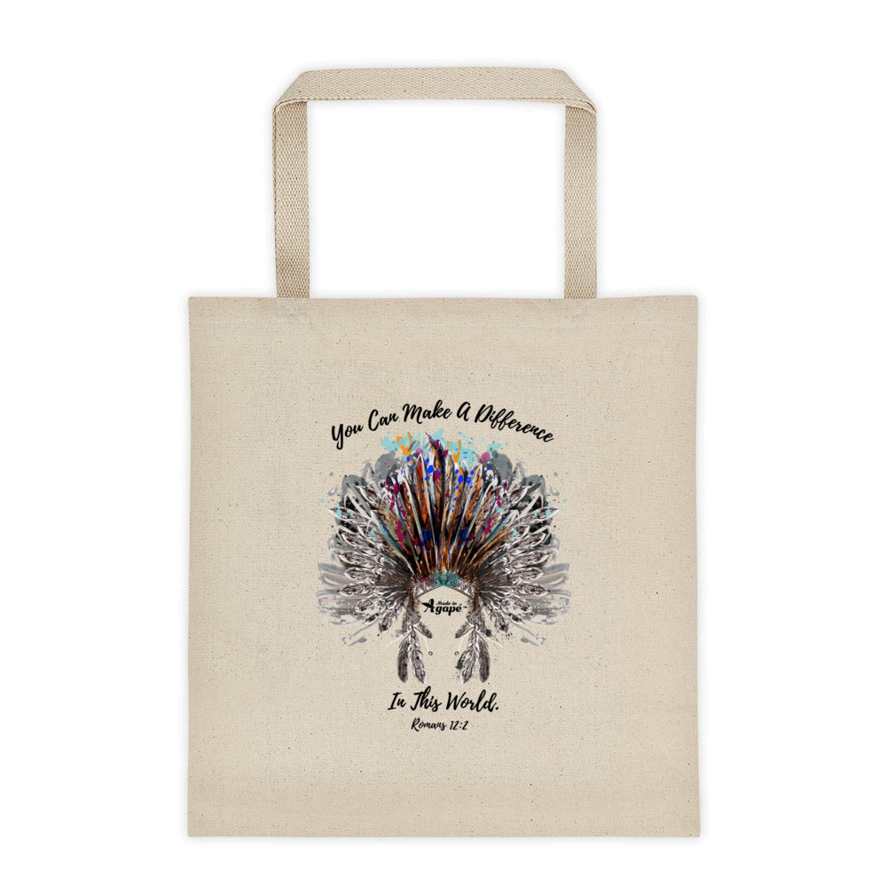 Make A Difference In The World - Tote Bag-Made In Agapé