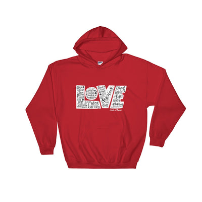 LOVE Protects - Women's Hoodie-Red-S-Made In Agapé