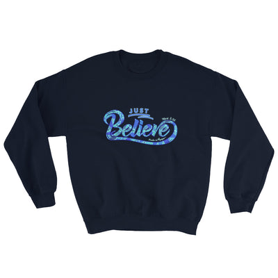 Just Believe - Men's Sweatshirt-Navy-S-Made In Agapé