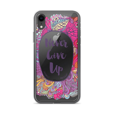 Never Give Up - iPhone Case-iPhone XR-Made In Agapé