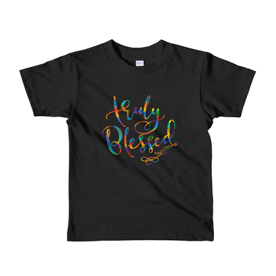 Truly Blessed - Kids T-Shirt-Black-2yrs-Made In Agapé