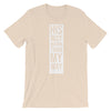 His Way Higher Than Mine - Cozy Fit Short Sleeve Tee-Heather Dust-S-Made In Agapé