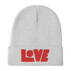 LOVE Protects - Knit Beanie-White-Made In Agapé