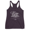 We Are God's Masterpiece - Ladies' Triblend Racerback Tank-Vintage Purple-XS-Made In Agapé