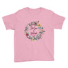 His Grace Is Sufficient - Youth Short Sleeve Tee-CharityPink-XS-Made In Agapé