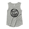 Saved By Grace - Ladies' Cap Sleeve-Heather Grey-S-Made In Agapé