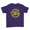 Rejoice Always - Youth Short Sleeve Tee-Purple-XS-Made In Agapé