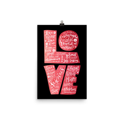Love Is Patient - Poster-12×18-Made In Agapé