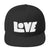 LOVE Protects - Snapback Hat-Black-Made In Agapé