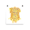 Kind Words Like Honey - Poster-14×14-Made In Agapé